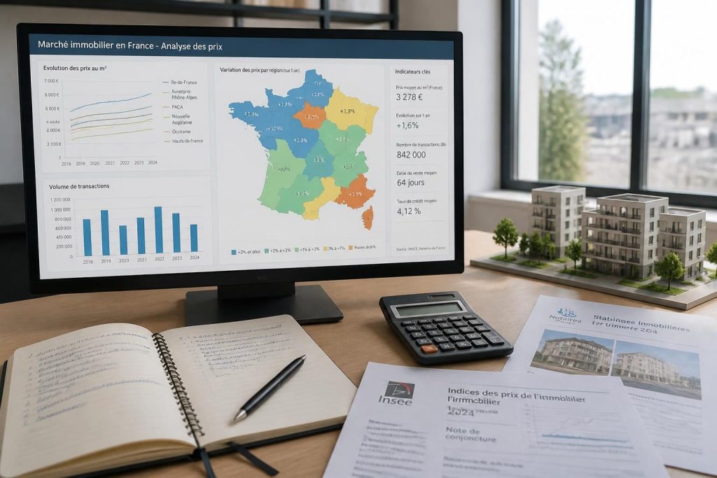 consultez l'indice notaire-insee des prix de l'immobilier en france pour suivre l'évolution des valeurs immobilières et prendre des décisions informées.