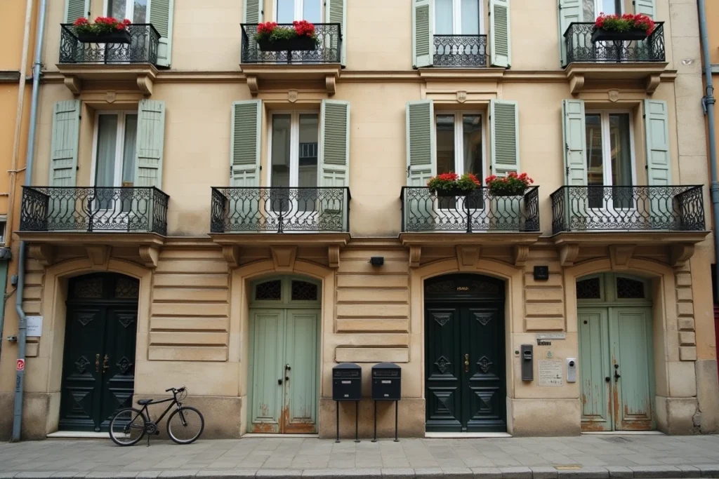 Immeuble ancien de style haussmannien éligible au dispositif Scellier intermédiaire dans une ville française